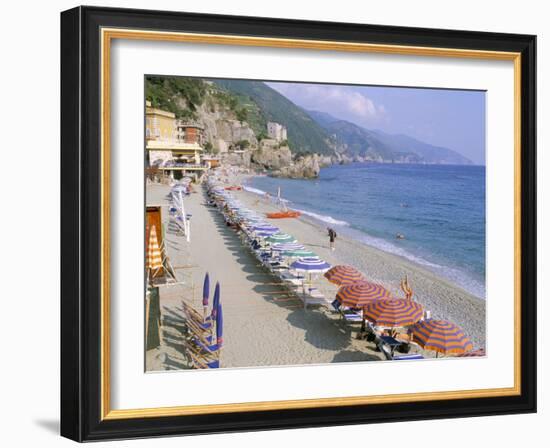 Fegina Beach, Cinque Terre, Liguria, Italy-Bruno Morandi-Framed Photographic Print