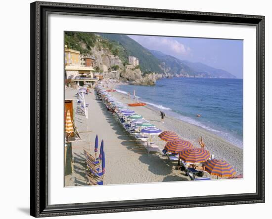 Fegina Beach, Cinque Terre, Liguria, Italy-Bruno Morandi-Framed Photographic Print