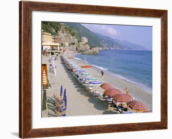 Fegina Beach, Cinque Terre, Liguria, Italy-Bruno Morandi-Framed Photographic Print