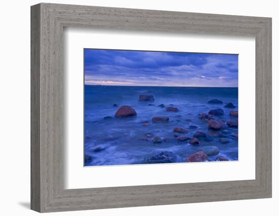 Fehmarn Sound, the Baltic Sea, Evening Mood-Thomas Ebelt-Framed Photographic Print