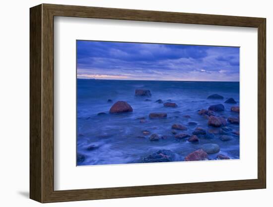 Fehmarn Sound, the Baltic Sea, Evening Mood-Thomas Ebelt-Framed Photographic Print