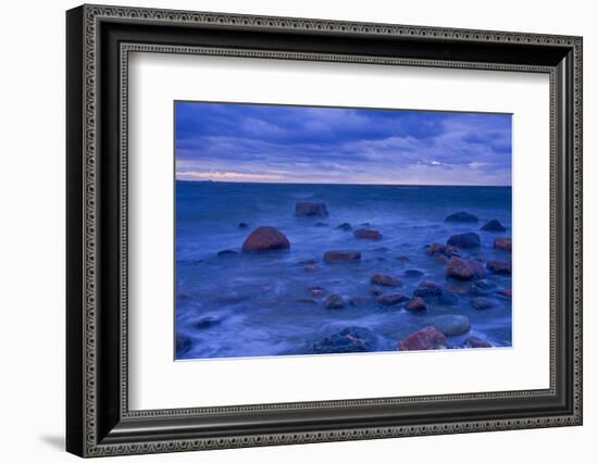 Fehmarn Sound, the Baltic Sea, Evening Mood-Thomas Ebelt-Framed Photographic Print