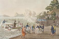 First Disembarkation of the French at the Portuguese Outpost at Dille-Felice Campi-Laminated Giclee Print