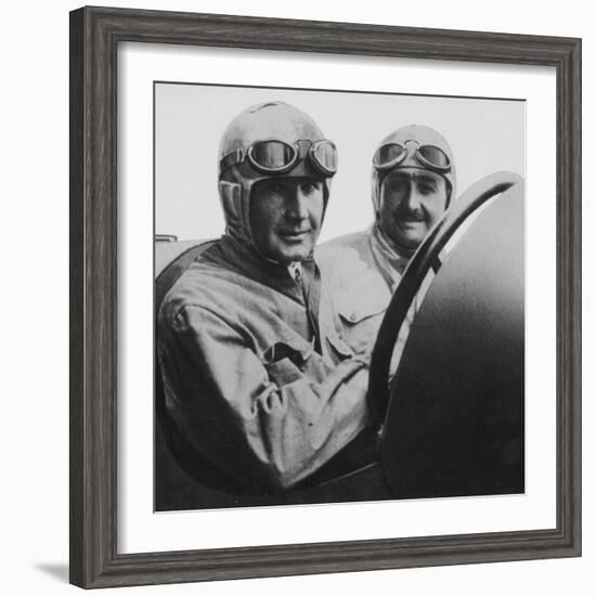 Felice Nazzaro in a 2-Litre Fiat, C1922-null-Framed Photographic Print