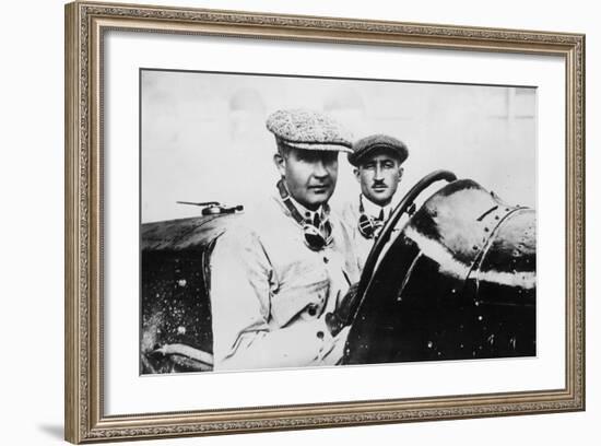 Felice Nazzaro in a 2000 Cc Fiat 804, 1922-null-Framed Photographic Print