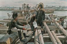 Bonaparte Aiming the Cannon at Lodi-Felicien Baron De Myrbach-rheinfeld-Giclee Print