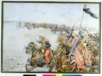 Defence of the Granary at Essling-Felicien Baron De Myrbach-rheinfeld-Giclee Print