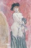 Sphinx, Illustration from "Les Diaboliques" by Jules Amedee Barbey D'Aurevilly 1874-Felicien Rops-Framed Giclee Print
