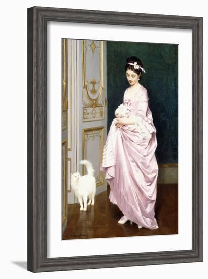 Feline Affection, 1872-Joseph Caraud-Framed Giclee Print