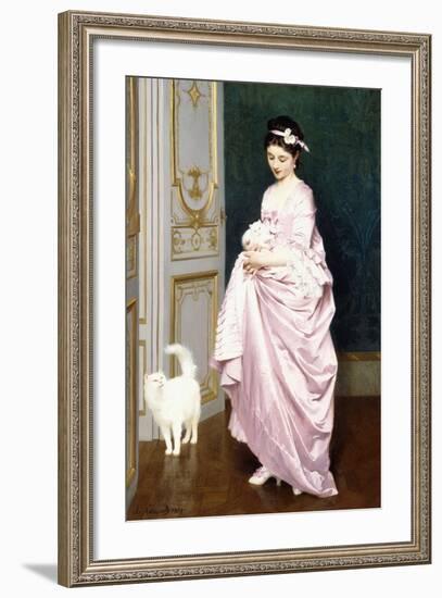 Feline Affection, 1872-Joseph Caraud-Framed Giclee Print