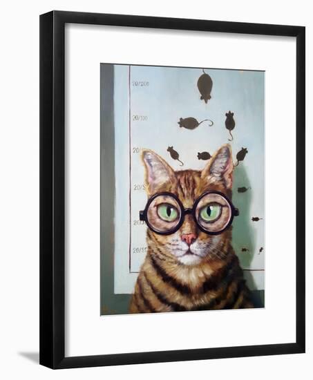 Feline Eye Exam-Lucia Heffernan-Framed Art Print