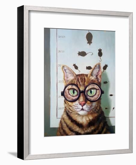 Feline Eye Exam-Lucia Heffernan-Framed Art Print