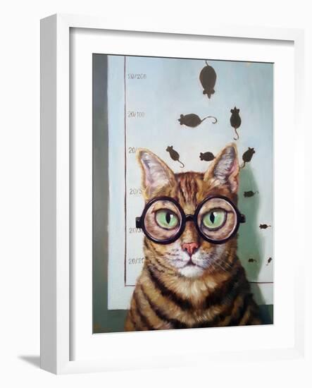 Feline Eye Exam-Lucia Heffernan-Framed Art Print