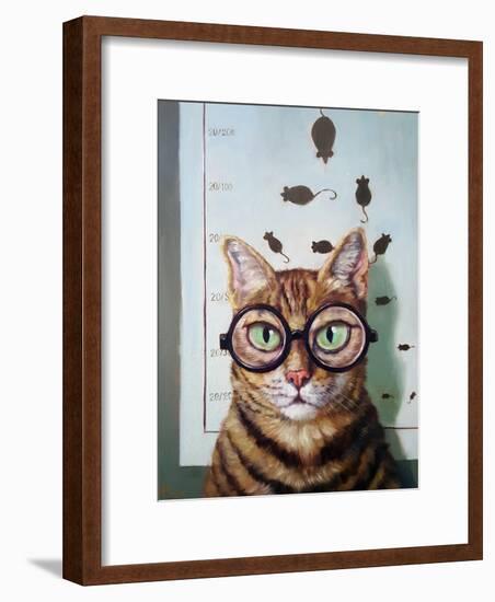 Feline Eye Exam-Lucia Heffernan-Framed Art Print