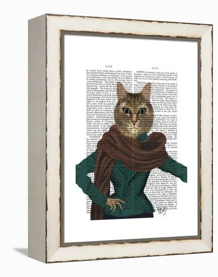 Feline Fashionista-Fab Funky-Framed Stretched Canvas