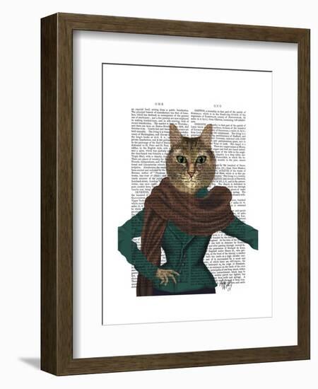 Feline Fashionista-Fab Funky-Framed Art Print
