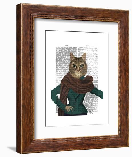 Feline Fashionista-Fab Funky-Framed Art Print