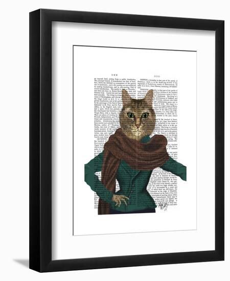 Feline Fashionista-Fab Funky-Framed Art Print