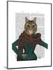 Feline Fashionista-Fab Funky-Mounted Art Print