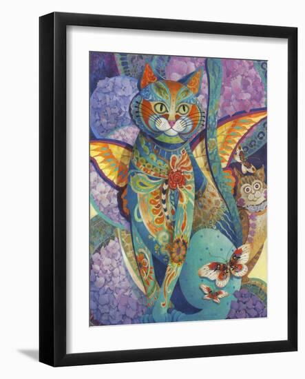 Feline Fiesta-David Galchutt-Framed Giclee Print