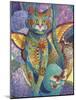 Feline Fiesta-David Galchutt-Mounted Giclee Print