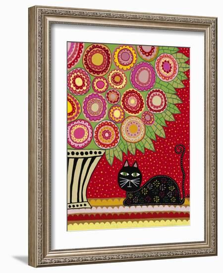 Feline Florist 1-Kerri Ambrosino-Framed Giclee Print