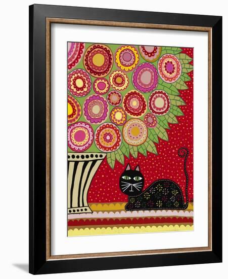 Feline Florist 1-Kerri Ambrosino-Framed Giclee Print