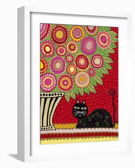 Feline Florist 1-Kerri Ambrosino-Framed Giclee Print