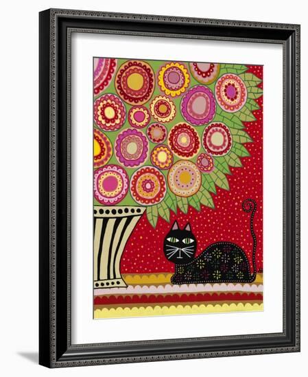 Feline Florist 1-Kerri Ambrosino-Framed Giclee Print