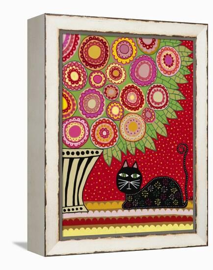 Feline Florist 1-Kerri Ambrosino-Framed Premier Image Canvas