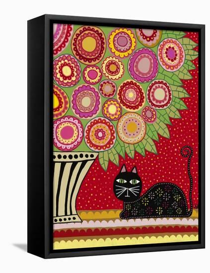 Feline Florist 1-Kerri Ambrosino-Framed Premier Image Canvas