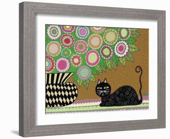 Feline Florist 2-Kerri Ambrosino-Framed Giclee Print