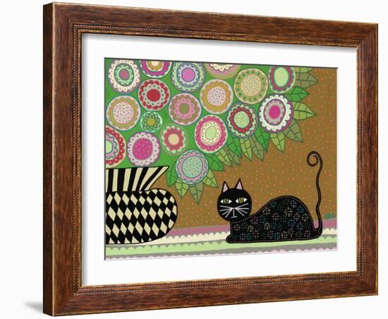 Feline Florist 2-Kerri Ambrosino-Framed Giclee Print