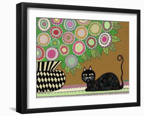 Feline Florist 2-Kerri Ambrosino-Framed Giclee Print