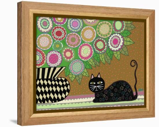 Feline Florist 2-Kerri Ambrosino-Framed Premier Image Canvas