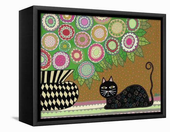 Feline Florist 2-Kerri Ambrosino-Framed Premier Image Canvas