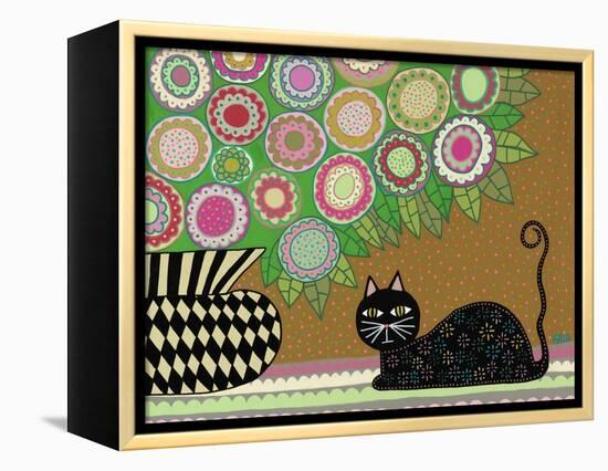 Feline Florist 2-Kerri Ambrosino-Framed Premier Image Canvas