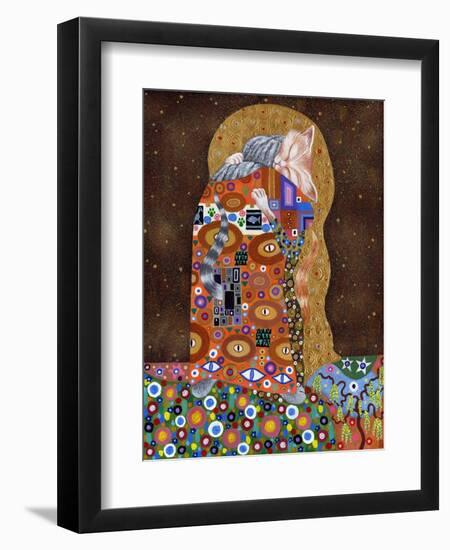 Feline Fulfilment, 2011-David Newton-Framed Giclee Print