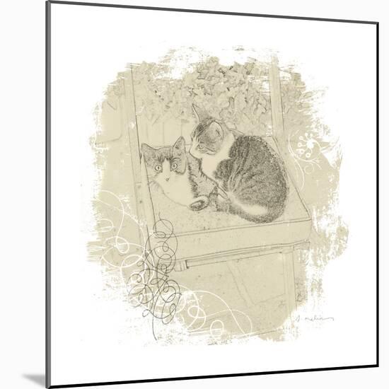 Feline Illustration II-Amy Melious-Mounted Art Print