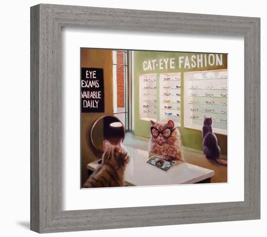 Feline Optical-Lucia Heffernan-Framed Art Print