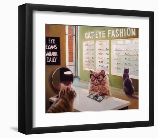 Feline Optical-Lucia Heffernan-Framed Art Print