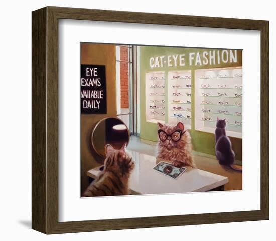 Feline Optical-Lucia Heffernan-Framed Art Print