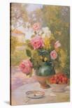 Elegant Woman in a Rose Garden-Felix Hippolyte-lucas-Giclee Print