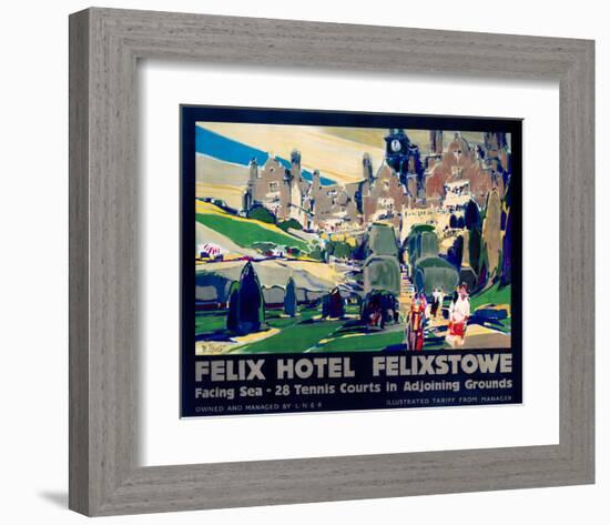 Felix Hotel, Felixstowe-null-Framed Art Print