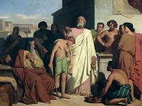 Annointing of David by Saul, 1842-Felix-Joseph Barrias-Framed Giclee Print