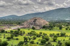 The Ancient Pyramid of the Moon. the Second Largest Pyramid in Teotihuacan, Mexico-Felix Lipov-Framed Premier Image Canvas