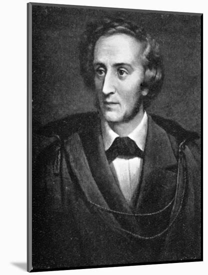 Felix Mendelssohn, (1809-1847), German composer, 1909. Artist: Unknown-Unknown-Mounted Giclee Print