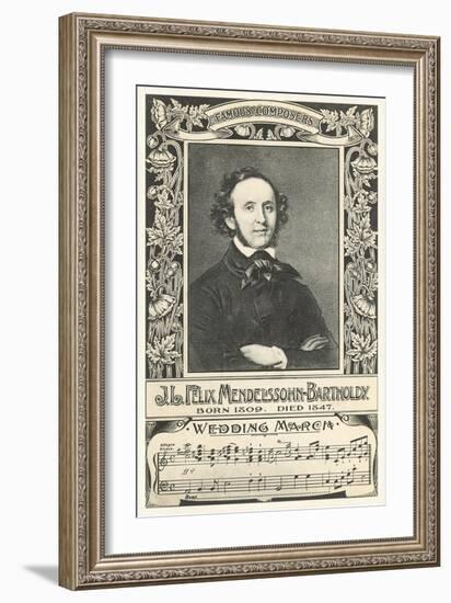 Felix Mendelssohn and Wedding March-null-Framed Art Print