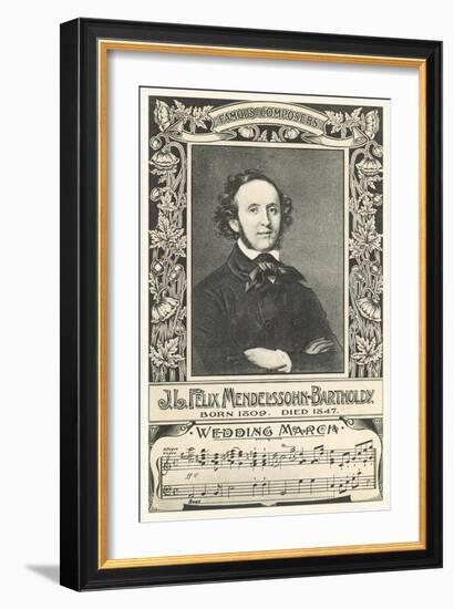 Felix Mendelssohn and Wedding March-null-Framed Art Print