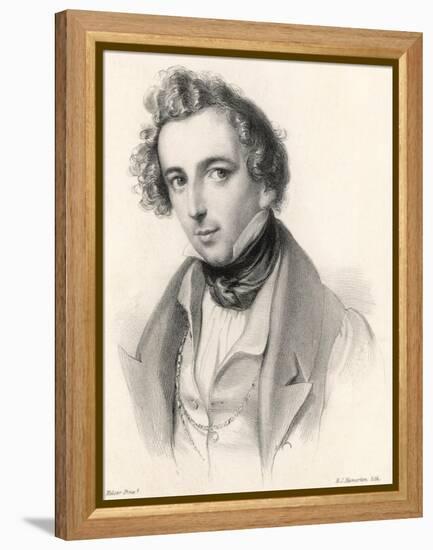 Felix Mendelssohn as a Young Man-null-Framed Premier Image Canvas